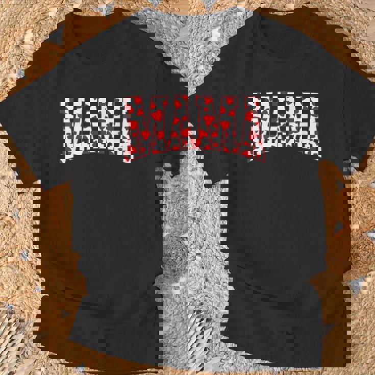 Mama Valentine Heart Valentines Day Family Matching T-Shirt Gifts for Old Men