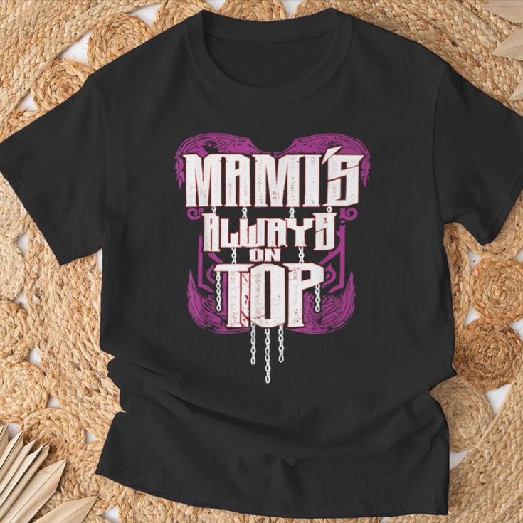 Mami's Always On Top Mom T-Shirt Geschenke für alte Männer