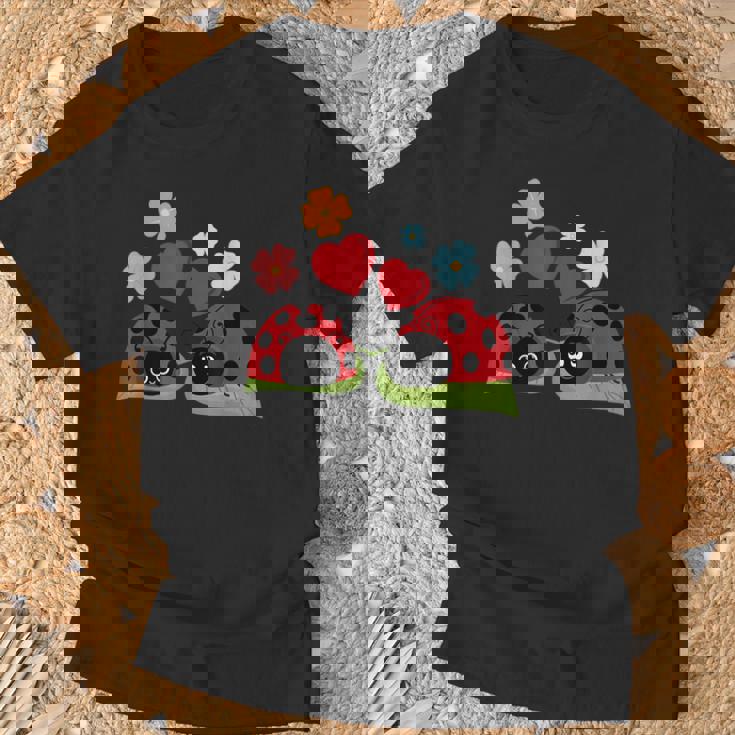 Marienkäfer Liebe I Insekt Niedlich Siebenpunkt Käfer Kinder T-Shirt Geschenke für alte Männer