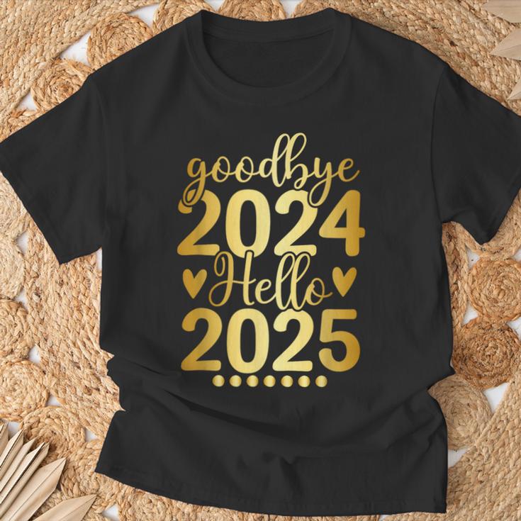 Matching Family Celebration New Year's Eve Goodbye 2024 Hello 2025 T-Shirt Geschenke für alte Männer