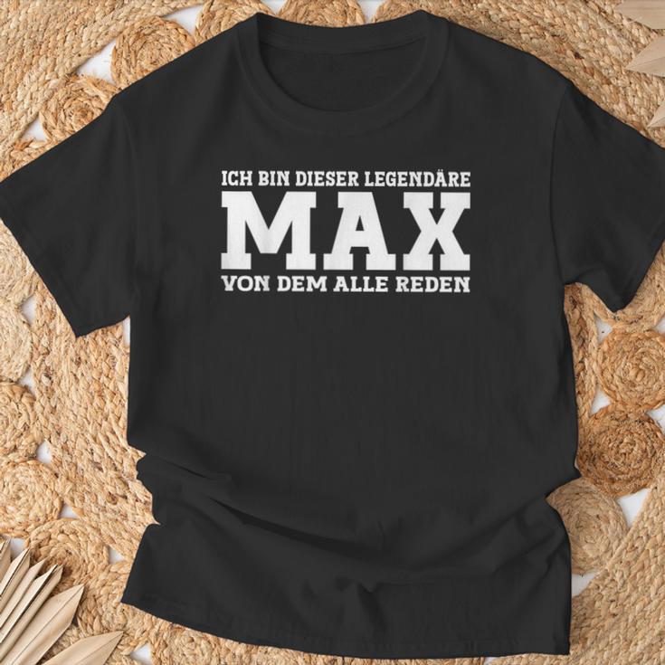 Max First Name Saying Max T-Shirt Geschenke für alte Männer