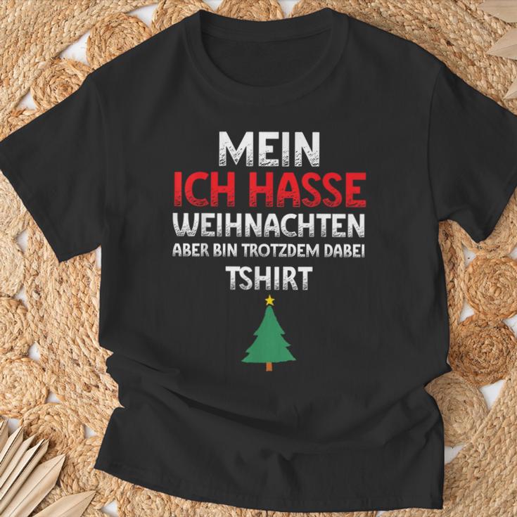 Mein Ich Hasse Weihnachten Aber Bin Dabei T-Shirt Geschenke für alte Männer