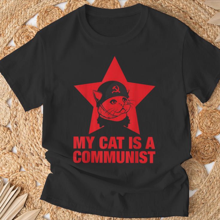 Meine Katze Ist Kommunist T-Shirt Geschenke für alte Männer