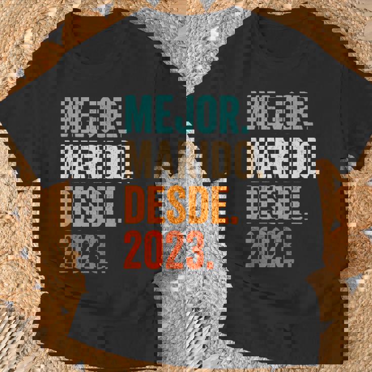 Mejor Marido Desde 2023 1 Aniversario De Boda 1 Año Camiseta unisex Regalos para ancianos