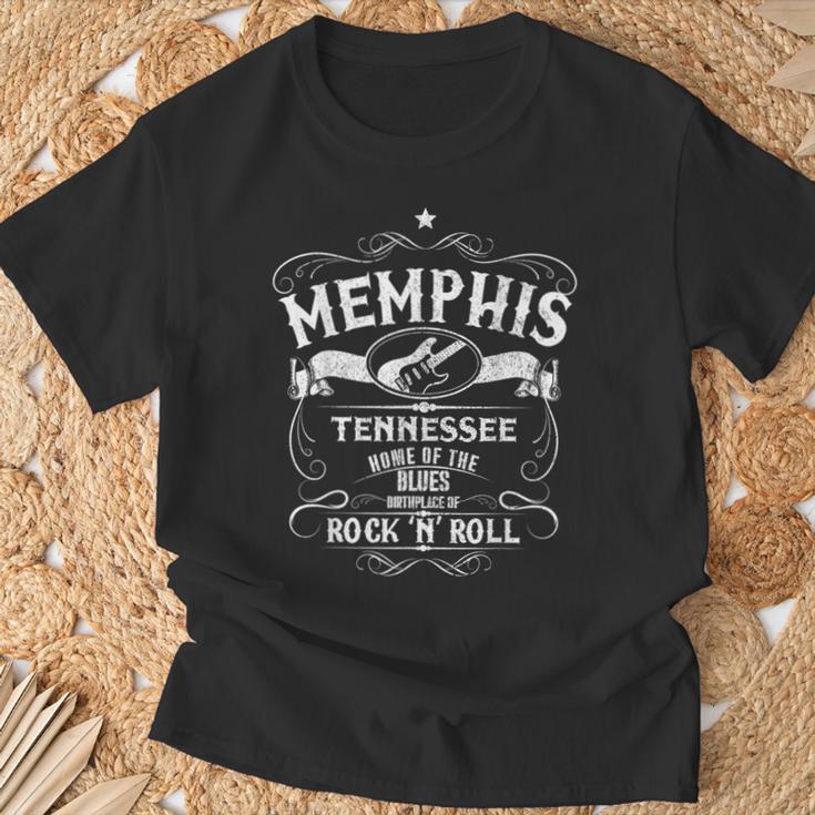 Memphis Tennessee Blues Country Music Usaintage Souvenir T-Shirt Geschenke für alte Männer