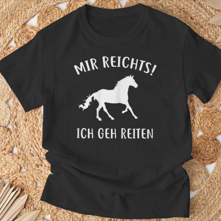 Mir Reichts Ich Geh Reiten Horse Lovers T-Shirt Geschenke für alte Männer