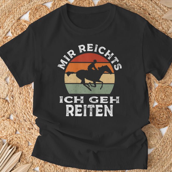 Mir Reichts Ich Geh Reitenintage Retro Rider S T-Shirt Geschenke für alte Männer