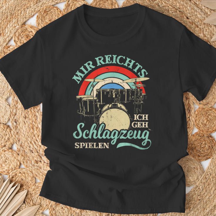 Mir Reichts Ich Geh Trommzeug Spielen Drummer T-Shirt Geschenke für alte Männer