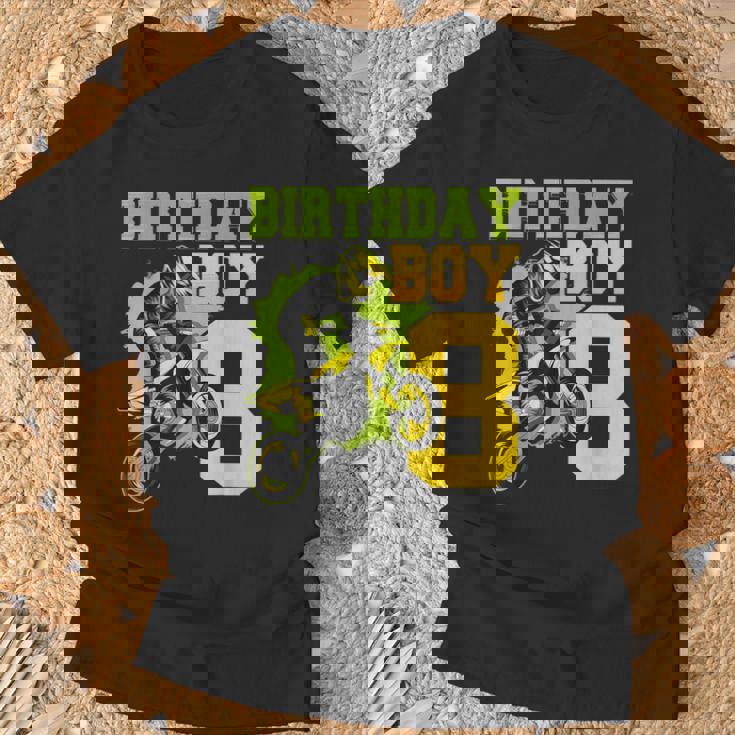Motocross Mx 8º Regalo 8 Años De Edad Dirt Bike Fiesta De Cumpleaños Camiseta unisex Regalos para ancianos