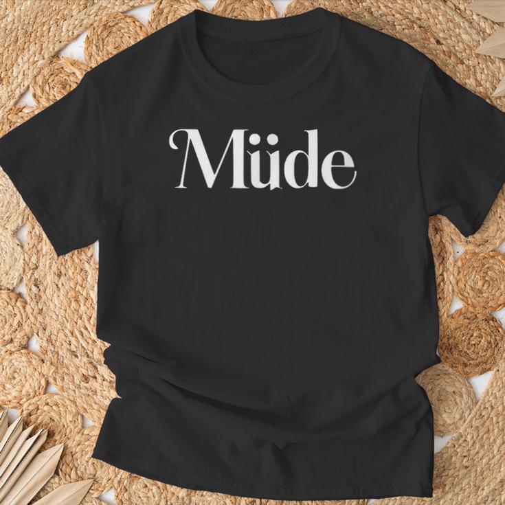 Müde-Mumu Pyjamas Müde Pyjamas T-Shirt Geschenke für alte Männer