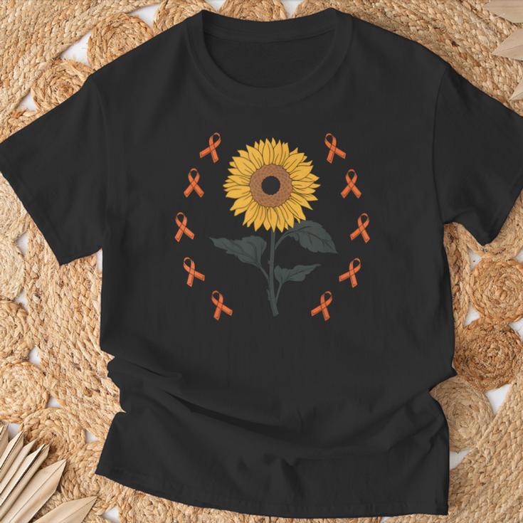 Multiple Sclerosis Awareness Sunflower Ms Warrior Support Camiseta unisex Regalos para ancianos