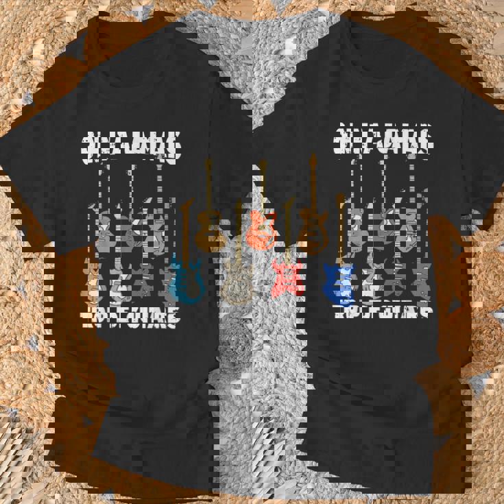 On N'a Jamais Trop De Guitares Instrument Musique Cadeau T-Shirt Cadeaux pour les vieillards