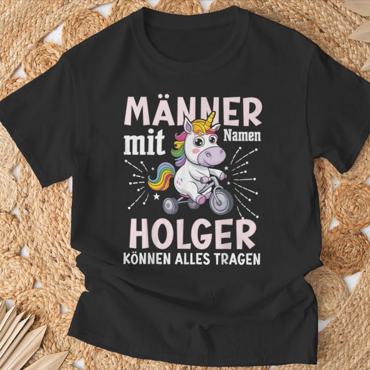 Name Holger Birthday Saying First Name Holger T-Shirt Geschenke für alte Männer