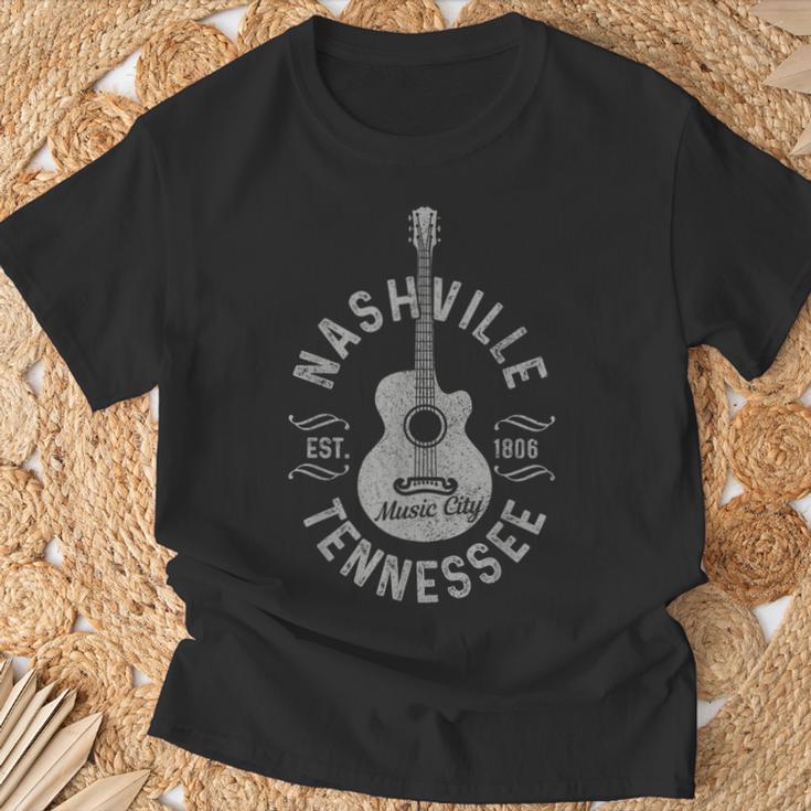 Nashville Tennessee Usa Country Music City Souvenir T-Shirt Geschenke für alte Männer