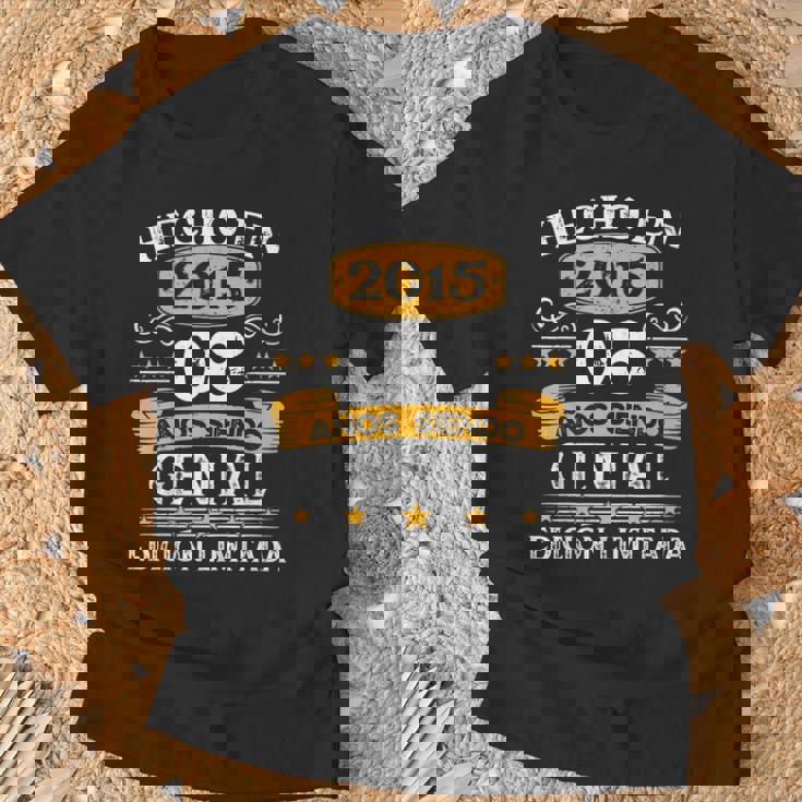 Niños 8 Años Cumpleaños Regalo Niño Hecho En 2015 Hecho En 2015 Camiseta unisex Regalos para ancianos