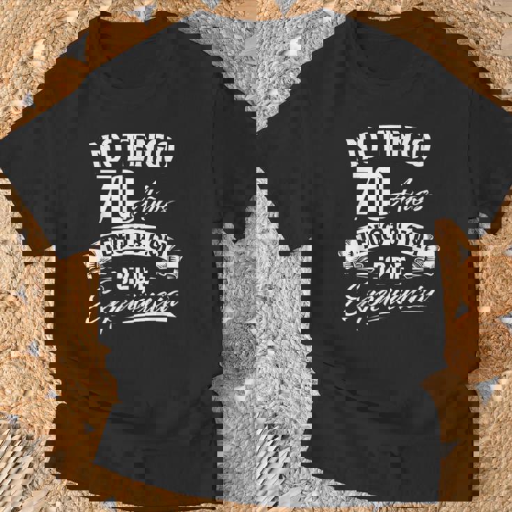 No Tengo 70 Años Tengo 18 Con 52 De Experiencia Cumpleaños Camiseta unisex Regalos para ancianos
