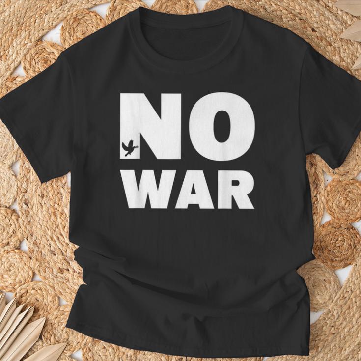 No War Peace No War No War T-Shirt Geschenke für alte Männer