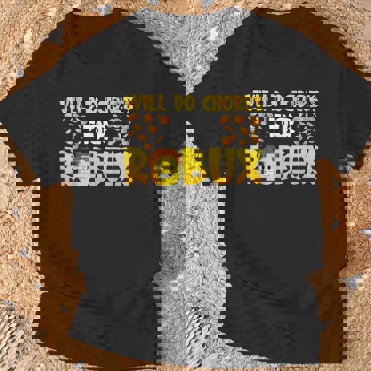 Noob And Professional Gamer Will Do Chores For Robux Boys T-Shirt Gifts for Old Men