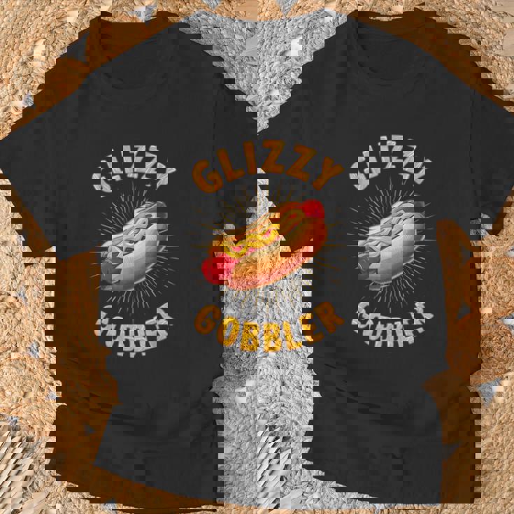 Number One Hot Glizzy Gobbler Dog Lover T-Shirt Gifts for Old Men