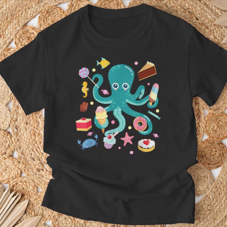 Octopus Cake Tentacle Sea Animals Children's T-Shirt Geschenke für alte Männer