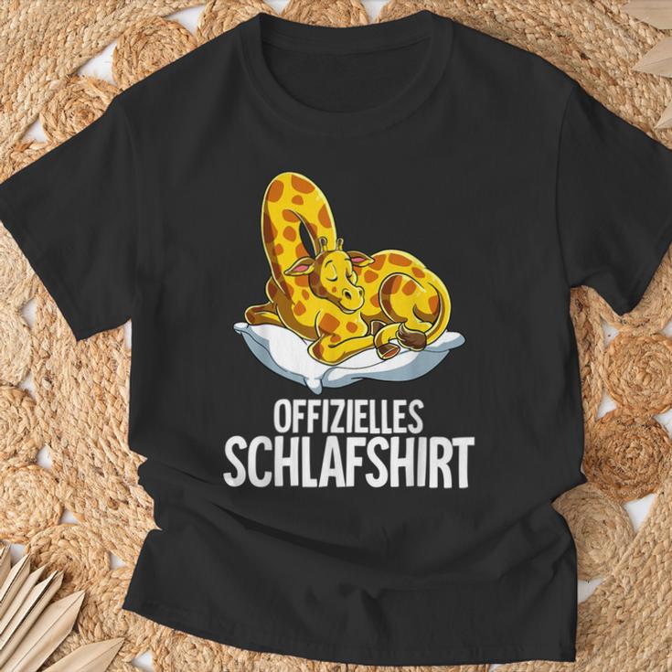 Official Giraffe Sleep T-Shirt Geschenke für alte Männer