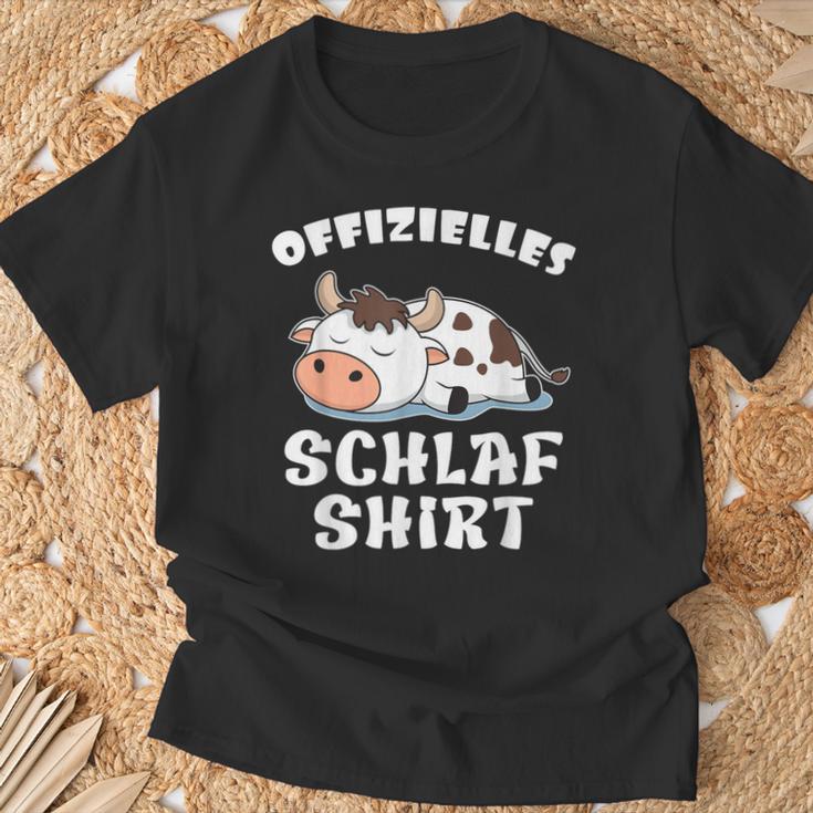 Official Sleep Cow Cows Farmers Children's T-Shirt Geschenke für alte Männer