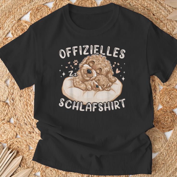 Official Sleep Maltipoo Dog And Puppy T-Shirt Geschenke für alte Männer