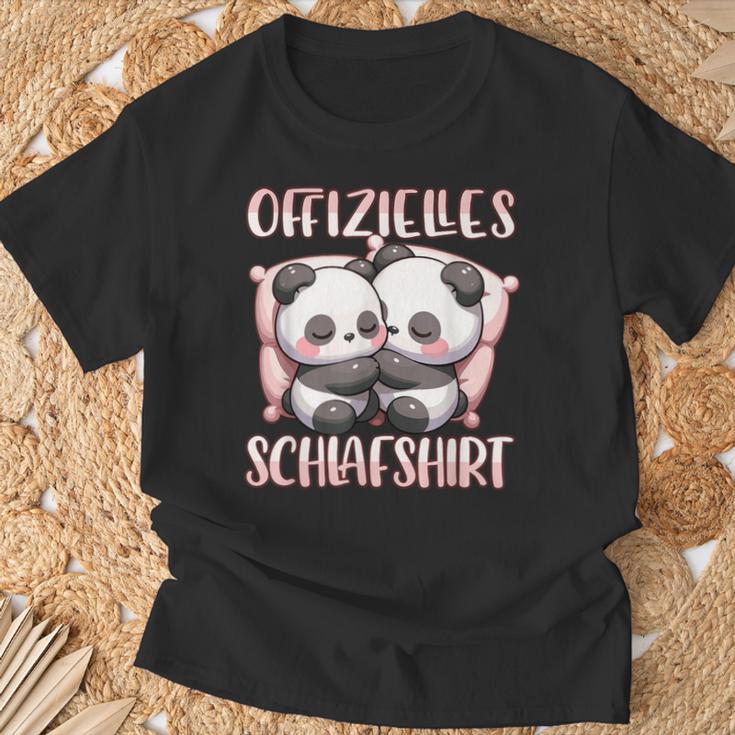 Official Sleep Panda Night Girls Sleeping T-Shirt Geschenke für alte Männer