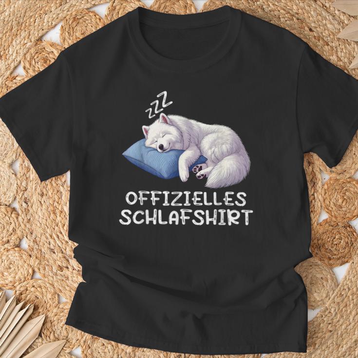 Official Sleep Samoyed Samoyed Samoyed Owner T-Shirt Geschenke für alte Männer