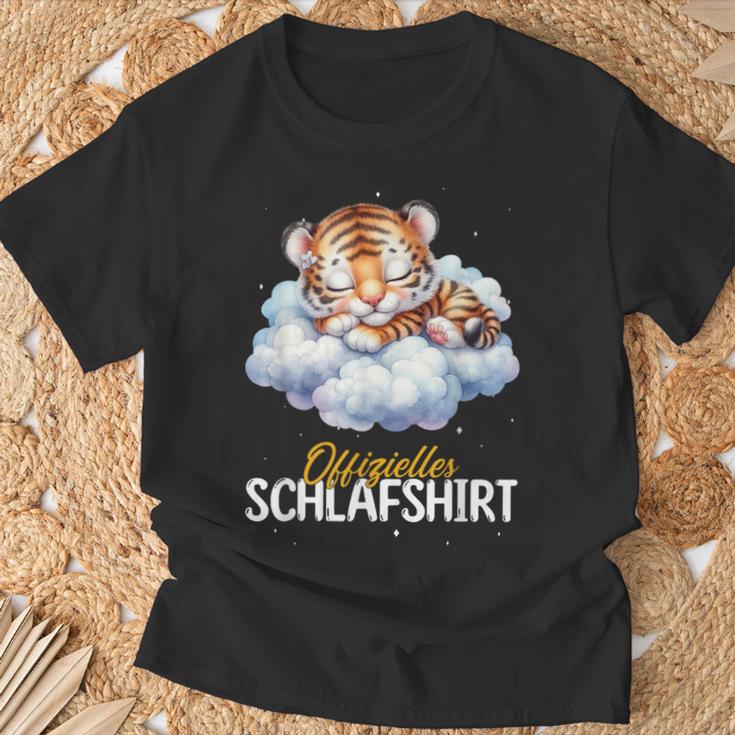 Official Sleep Tiger Nightdress Pyjamas T-Shirt Geschenke für alte Männer