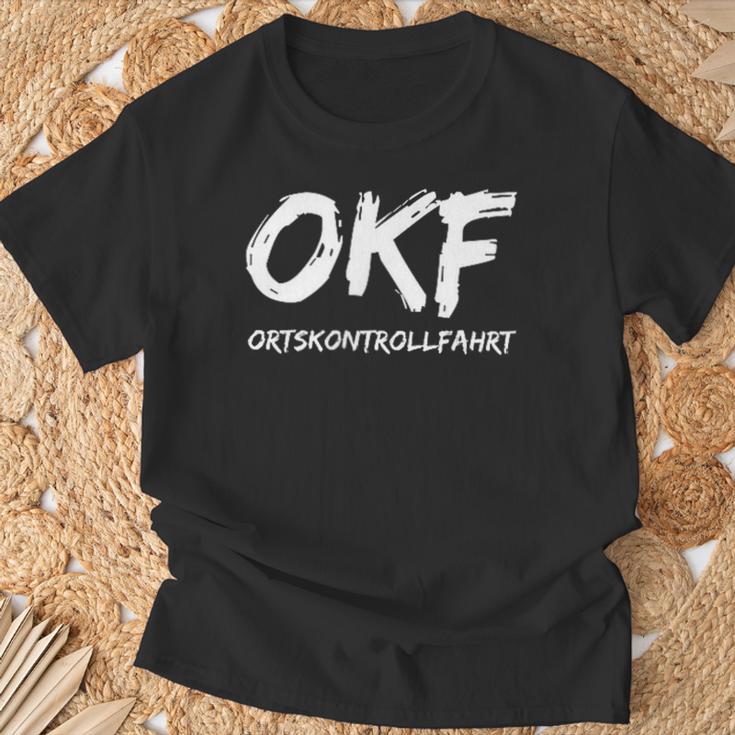 Okf Ortskontrollfahrt Minimalist T-Shirt Geschenke für alte Männer