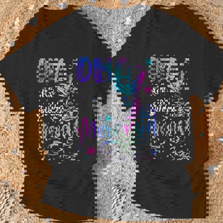 Oma Of The Birthday Mermaid Matching Family Mother's Day T-Shirt Gifts for Old Men
