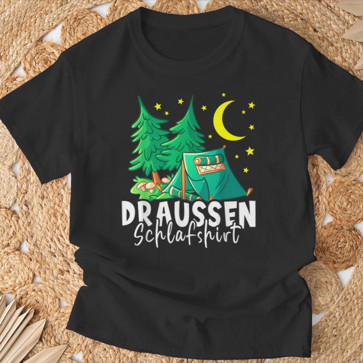 Outdoor Sleep I Camping Camping Scout Camper T-Shirt Geschenke für alte Männer