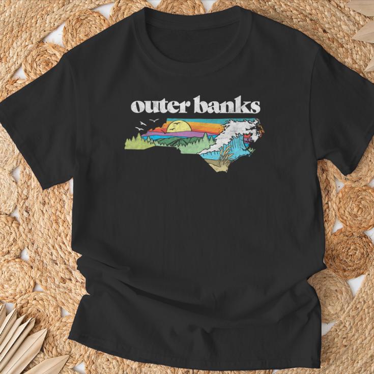 Outer Banks North Carolina Outdoors Retro Nature T-Shirt Geschenke für alte Männer