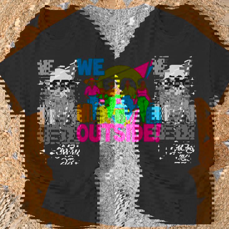 We Outside Girls Trip 2025 Afro Girls Black Together T-Shirt Gifts for Old Men