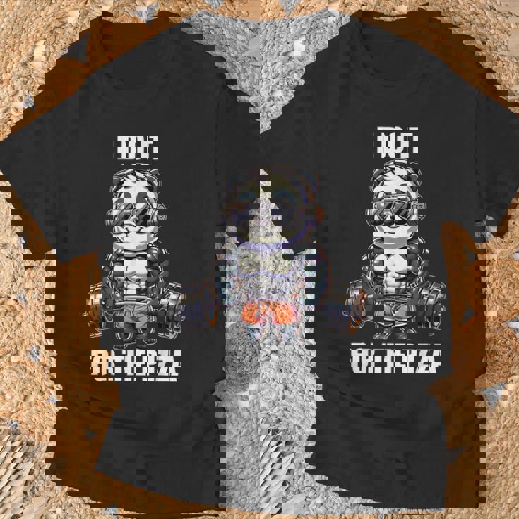 Panda Gym Weightlifting Bodybuilder Fitness Workout T-Shirt Gifts for Old Men