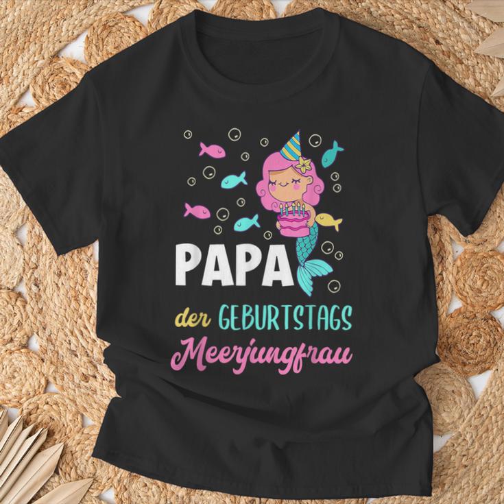 Papa The Birthday Mermaid Birthday T-Shirt Geschenke für alte Männer