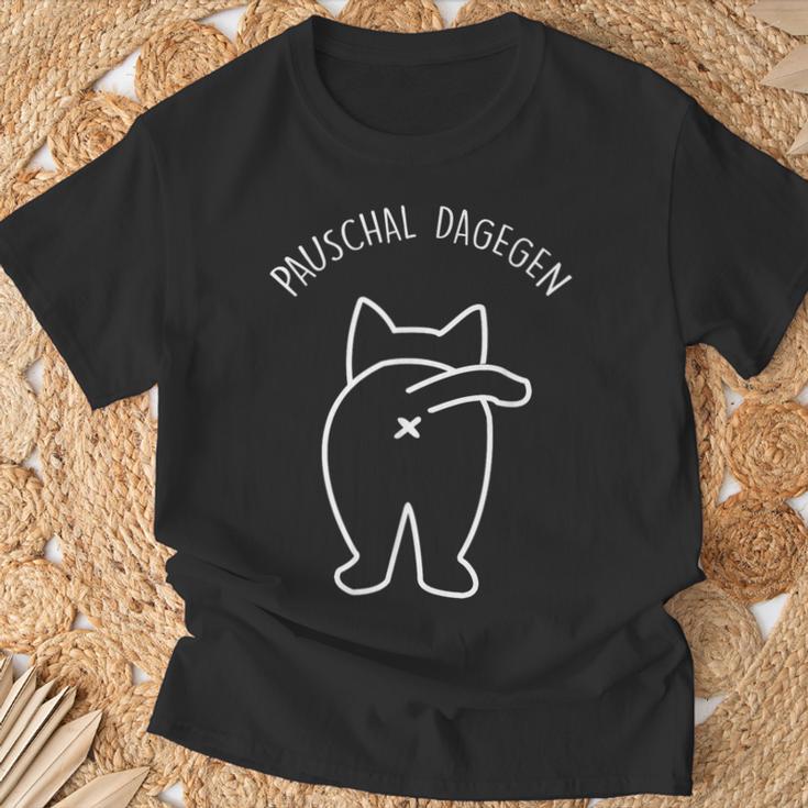 Pauschal Daggen Cat Lovers Cat Meow S T-Shirt Geschenke für alte Männer