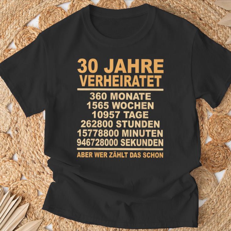 Pearl Wedding Anniversary 30Th Anniversary Married T-Shirt Geschenke für alte Männer