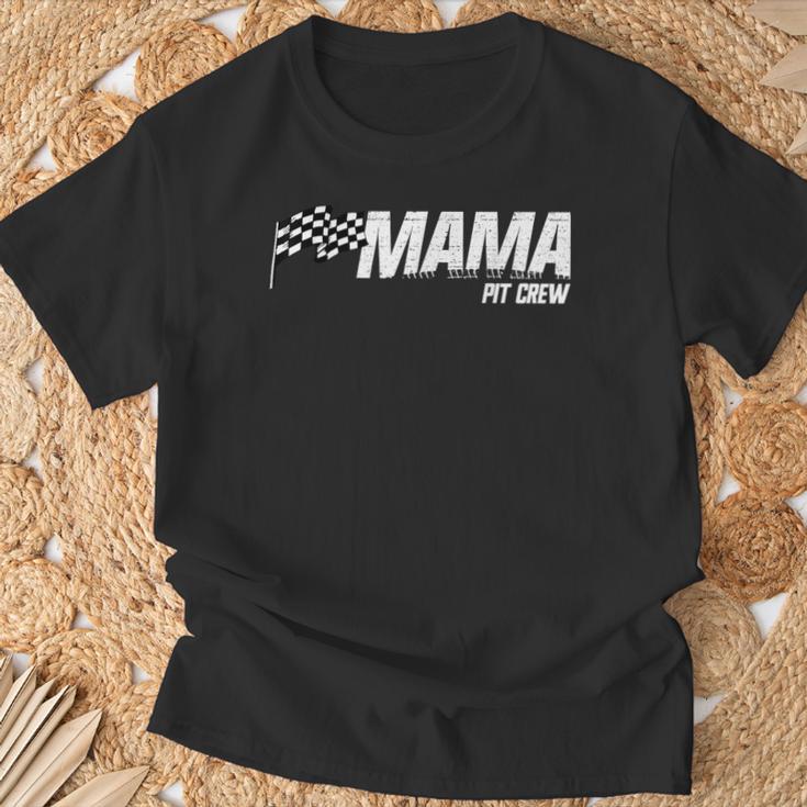 Pit Crew Mama Race Birthday Matching Family Racing Mama Camiseta unisex Regalos para ancianos