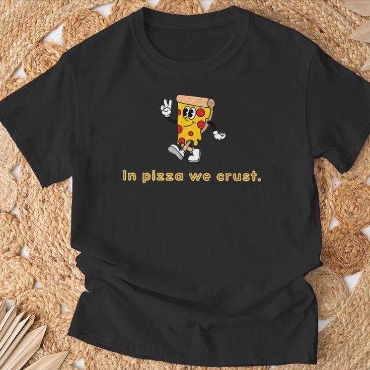 In Pizza We Crust Retro Pizza Illustration T-Shirt Geschenke für alte Männer