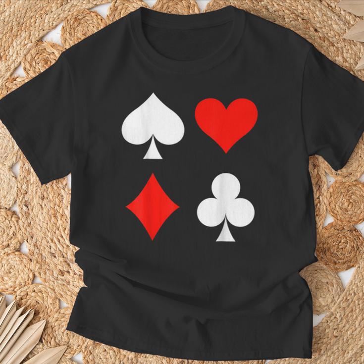 Playing Cards Skat Card Game Poker Costume Carnival Fancy Dress T-Shirt Geschenke für alte Männer