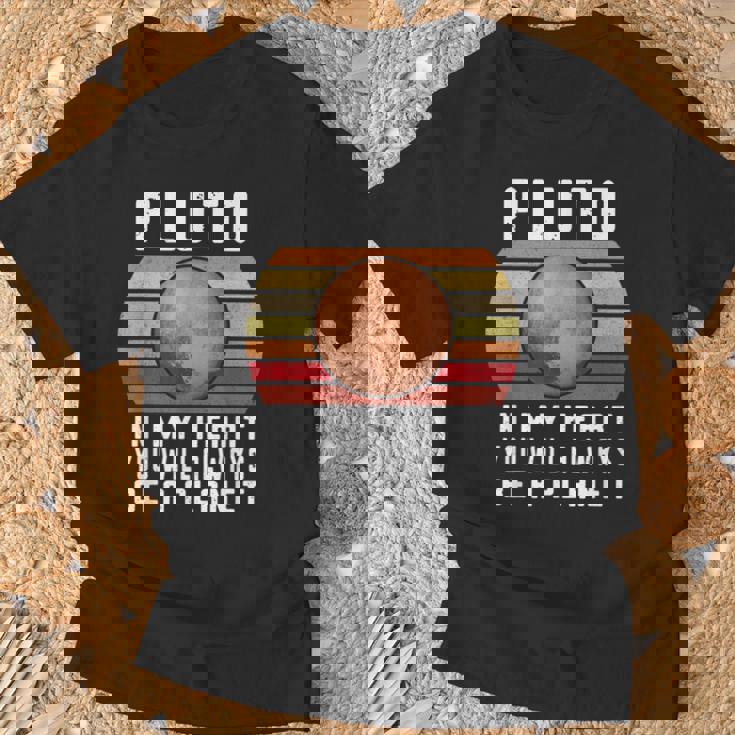 Plutón Camisa Broma Nunca Olvidar 1930-2016 Plutón Planeta Plutón Camiseta unisex Regalos para ancianos