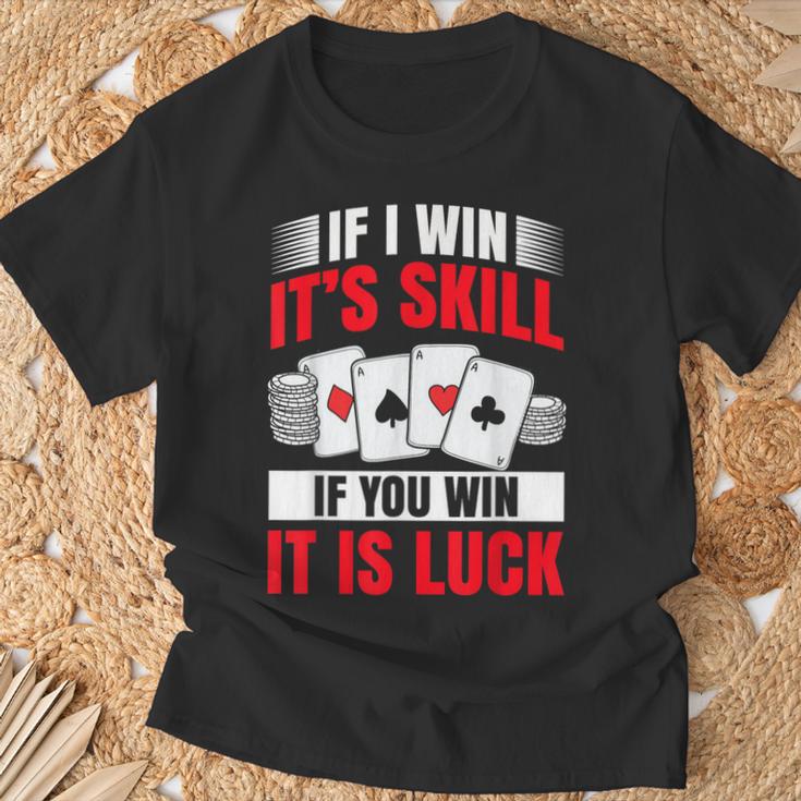 Poker Costume For In Texas Poker Player T-Shirt Geschenke für alte Männer