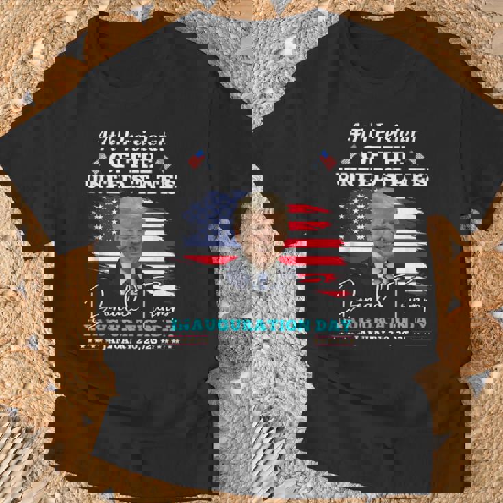 President Donald Trump Inauguration Day 2025 Party T-Shirt Gifts for Old Men
