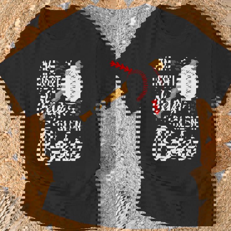 Proud Baseball Bebe Of A Baseball Player Bebe T-Shirt Gifts for Old Men