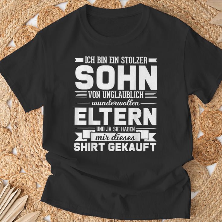 Proud Son Of Fantastic Parents T-Shirt Geschenke für alte Männer