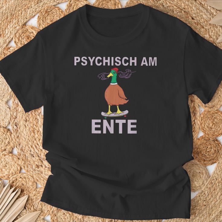 Psychisch Am Ende Psychisch Am Ente Meme T-Shirt Geschenke für alte Männer