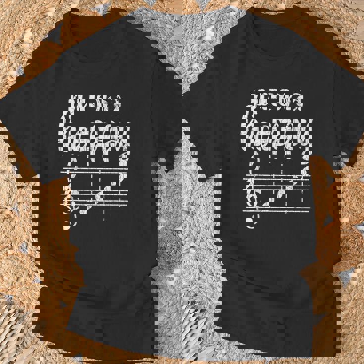 Put On A Happy Face Music Gráfico Divertido Para El Músico Camiseta unisex Regalos para ancianos