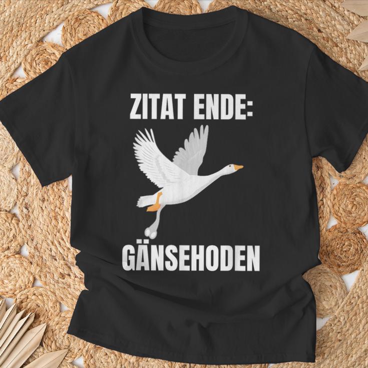 Quote End Goose Testicles T-Shirt Geschenke für alte Männer